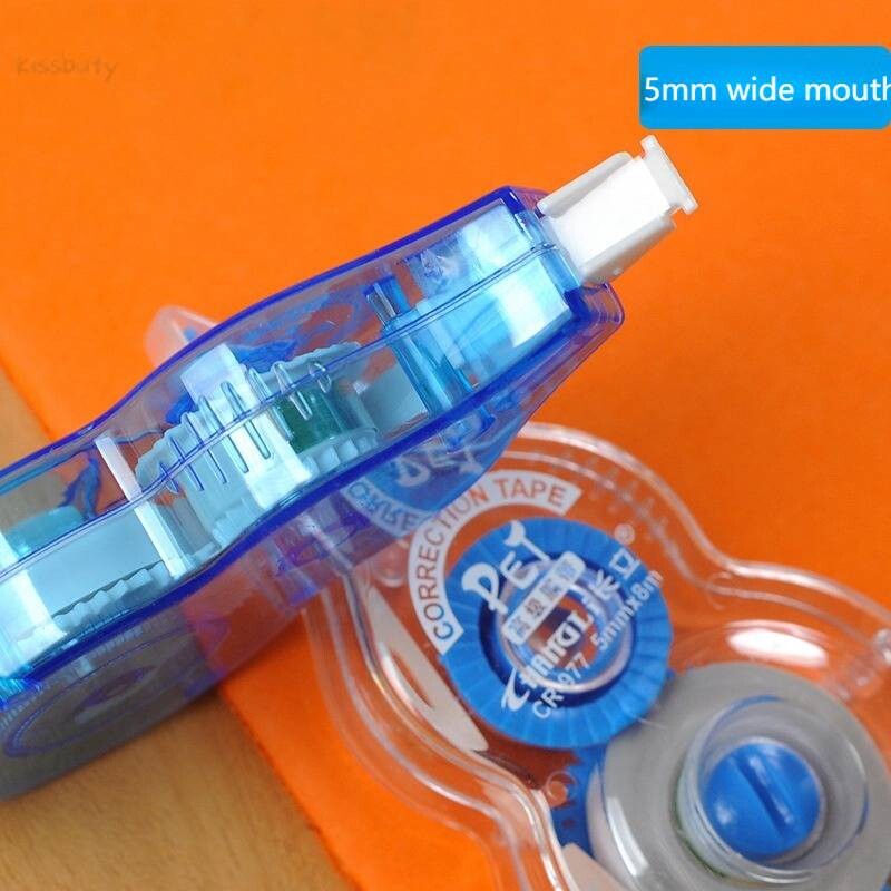 6 vnt. / rinkinys Paprastas korekcinis juostos volelis 8mx5mm balta lipdukų juostelė studentų klaidoms Trintukas juostelė Mokykliniai raštinės reikmenys