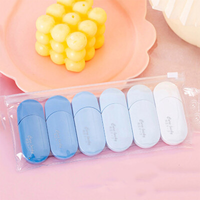 1 rinkinys / 6 vienetai mielas Kawaii gradacijos koregavimo juosta Pakeistas įrankiai Mokyklos biuro korektorius Kanceliarinės prekės Sweet Novelty Supplies