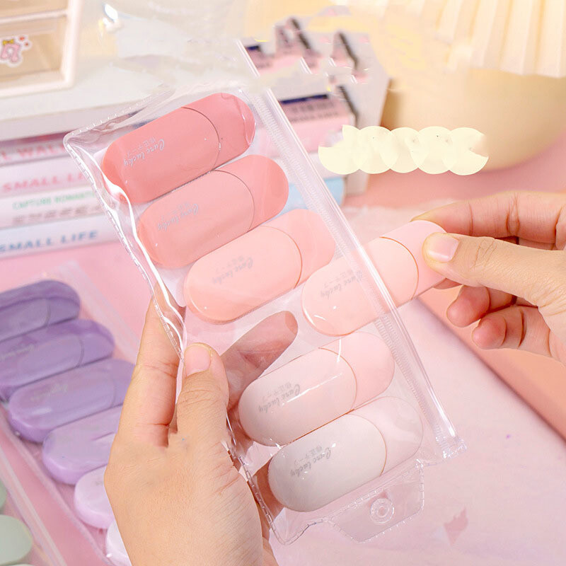 1 rinkinys / 6 vienetai mielas Kawaii gradacijos koregavimo juosta Pakeistas įrankiai Mokyklos biuro korektorius Kanceliarinės prekės Sweet Novelty Supplies
