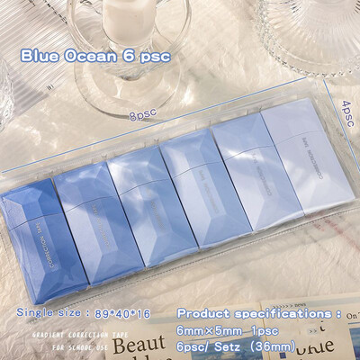 WQN 6tk/pakk 5mm*6m armas veaparanduslint Õpilaste vead kustutuslint pliiatsi tüüp Kooli kontoritarbed loomingulised kirjatarbed