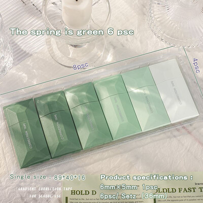 WQN 6tk/pakk 5mm*6m armas veaparanduslint Õpilaste vead kustutuslint pliiatsi tüüp Kooli kontoritarbed loomingulised kirjatarbed