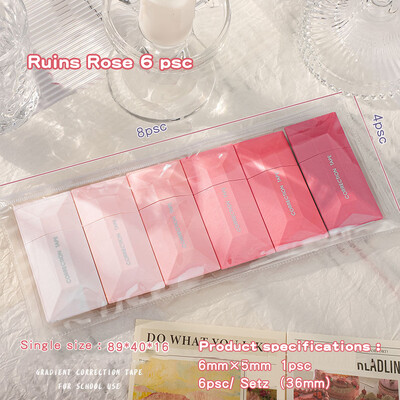 WQN 6tk/pakk 5mm*6m armas veaparanduslint Õpilaste vead kustutuslint pliiatsi tüüp Kooli kontoritarbed loomingulised kirjatarbed