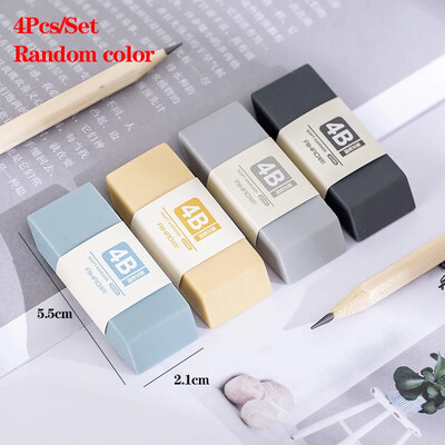 4 bucăți de șters Morandi Color 4B, cauciuc portabil pentru copii, cadou pentru studenți, articole de papetărie, premii, birou, școală, examen, corectare, rechizite de artă