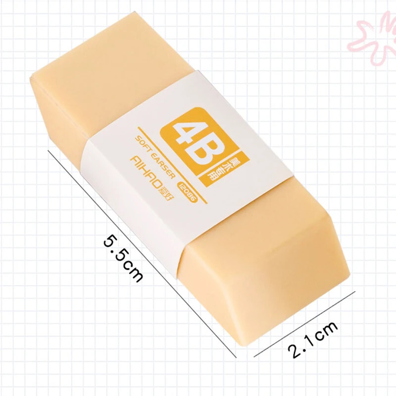 4 bucăți de șters Morandi Color 4B, cauciuc portabil pentru copii, cadou pentru studenți, articole de papetărie, premii, birou, școală, examen, corectare, rechizite de artă