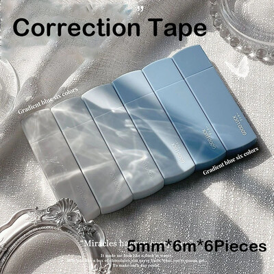 Journamm 6tk/pakk 5mm*6m armas paranduslint Õpilase vea kustutuslint Pliiatsi tüüpi kooli kontoritarbed loomingulised kirjatarbed