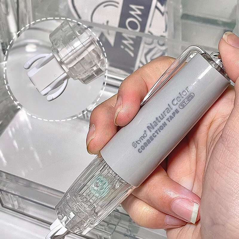 1 vnt Creative Didelės talpos skaidri korekcinė juosta, nešiojama keičiama šerdies korekcinė juosta Biuro reikmenys