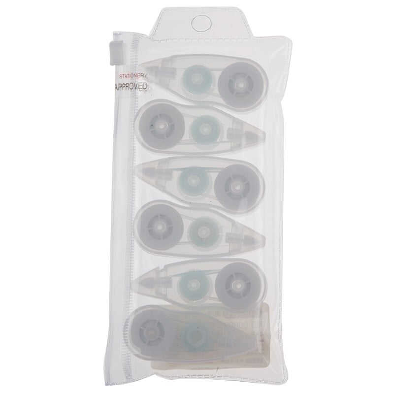 6tk/partii White Out Correction Tape Kirjatarbed Koolitarbed 8m Pikkus