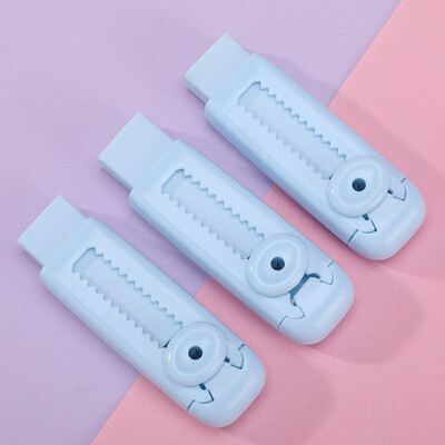 Kūrybingi stumdomi trintukai, stumdomas ir traukiamas pieštuko trintukas, ištraukiamas pieštukas, guminis mokyklinės raštinės reikmenys