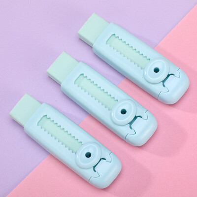 Kūrybingi stumdomi trintukai, stumdomas ir traukiamas pieštuko trintukas, ištraukiamas pieštukas, guminis mokyklinės raštinės reikmenys