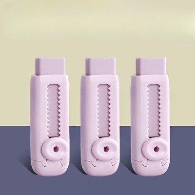 Kūrybingi stumdomi trintukai, stumdomas ir traukiamas pieštuko trintukas, ištraukiamas pieštukas, guminis mokyklinės raštinės reikmenys