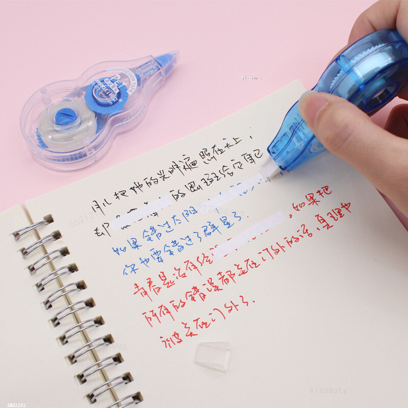 6 vnt / rinkinys Volelio korekcinė juosta 8mx5mm balta lipdukų juostelė studentų klaidoms Trintukas juosta Mokyklinės kanceliarinės prekės