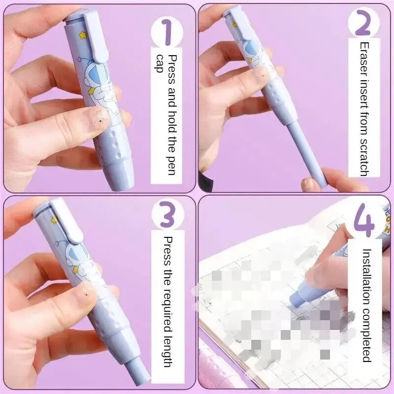 Gumica za guranje koja se uvlači Gumica za crtanje učenika Uredska gumica za crtanje Bez mrvica Ne ostavlja trag Kreativna vrsta guranja