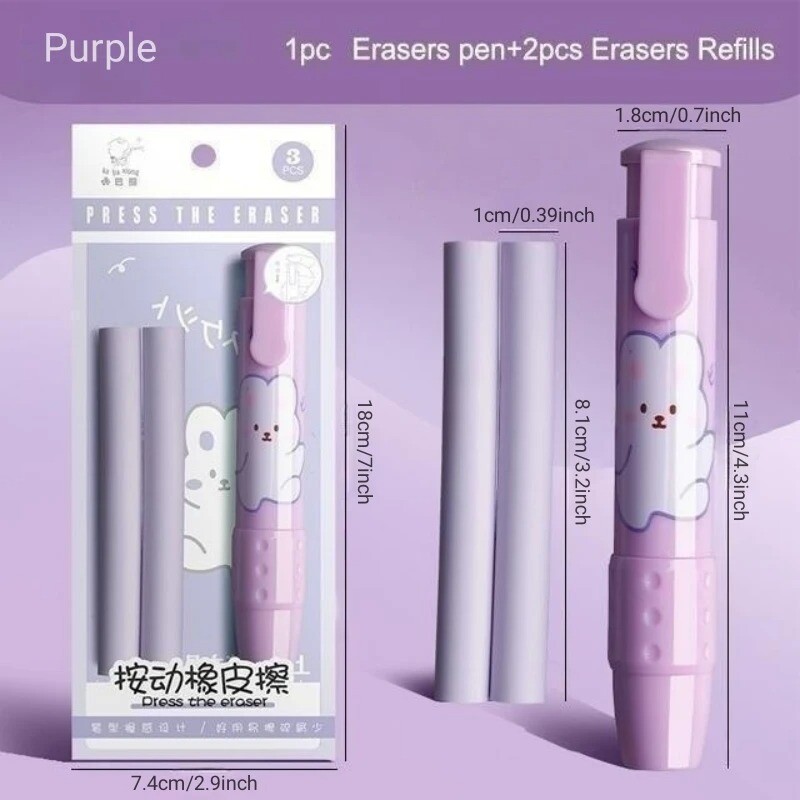 Gumica za guranje koja se uvlači Gumica za crtanje učenika Uredska gumica za crtanje Bez mrvica Ne ostavlja trag Kreativna vrsta guranja