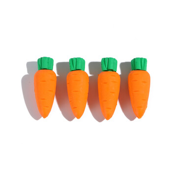 10Pcs/Lot Cute Cartoon Carrot Rubber Creative τρισδιάστατη γόμα λαχανικών Γόμες μολυβιών Σχολική γραφική ύλη Εργαλεία εκπαίδευσης παιδικής ηλικίας