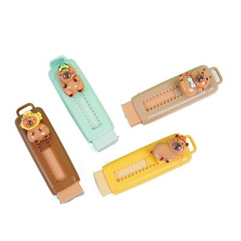 Νέα Push Pull Capybara Eraser Cute Soft 4B Mess Δωρεάν Σκίτσο Σταθερά σχολικά είδη