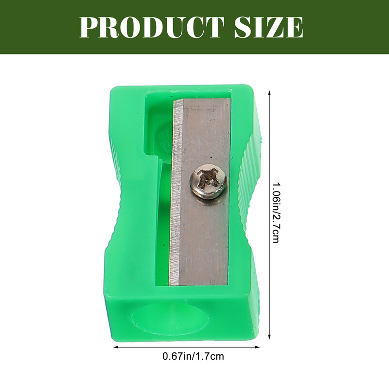 30PCS Мини пластмасова острилка за моливи Candy Color Стандартна машина за рязане на моливи Училищни офис консумативи Канцеларски материали (смесени цветове)