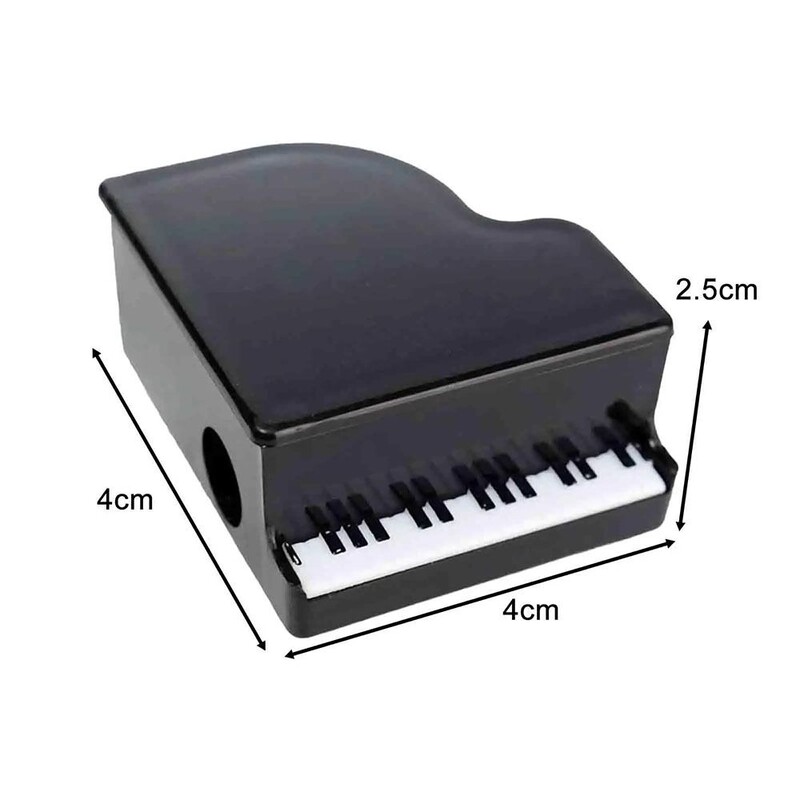 Ascuțitor de creioane în formă de pian, 4 buc., portabil pentru acasă, artiști, ingineri, papetărie muzicală pentru schiță, creioane, cadou, aprovizionare pentru studenți
