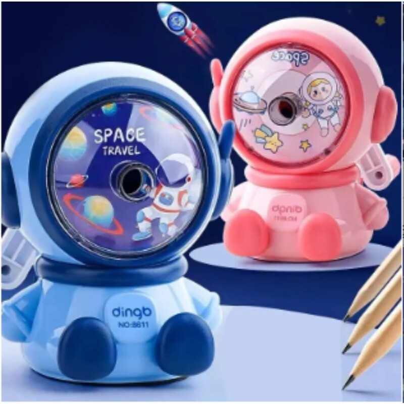 Astronaut Crtani učenici Pencil Hand Crank Ručno šiljilo Cartoon Pencil Cutter for SchoolStat