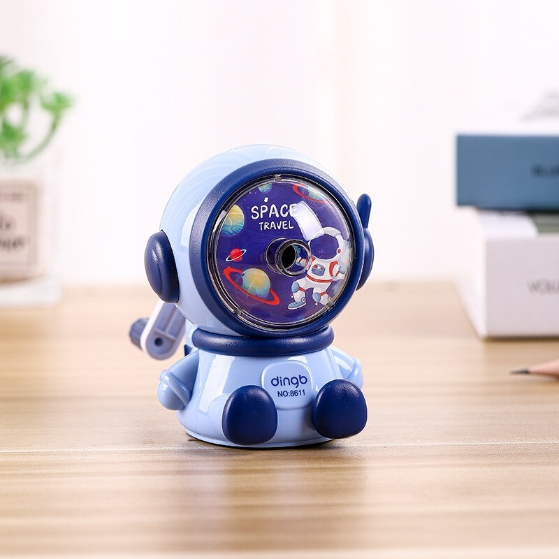 Astronaut Crtani učenici Pencil Hand Crank Ručno šiljilo Cartoon Pencil Cutter for SchoolStat
