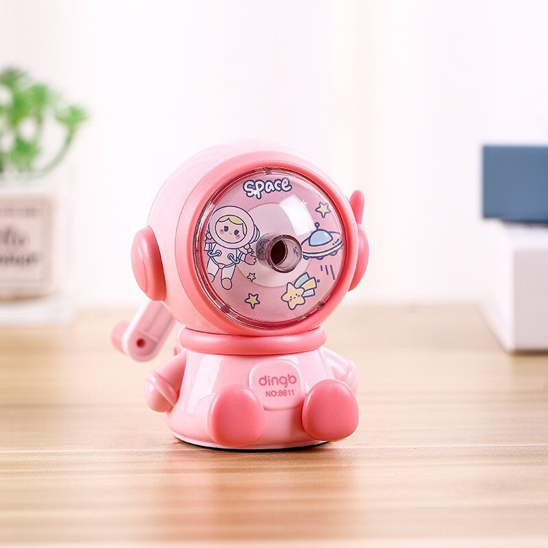 Astronaut Crtani učenici Pencil Hand Crank Ručno šiljilo Cartoon Pencil Cutter for SchoolStat