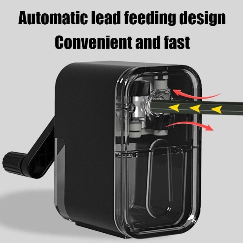 Automatski ulazi u olovku, šiljilo za olovke, stolno rotirajuće olovo protiv lijepljenja, ručno pokretani mehanički alat, školski pribor