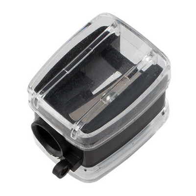 Ascuțitor de creion cosmetic cu găuri duble pentru ruj de precizie pentru creion de buze pentru sprâncene creion pentru ochi, cadou pentru fete, rechizite școlare