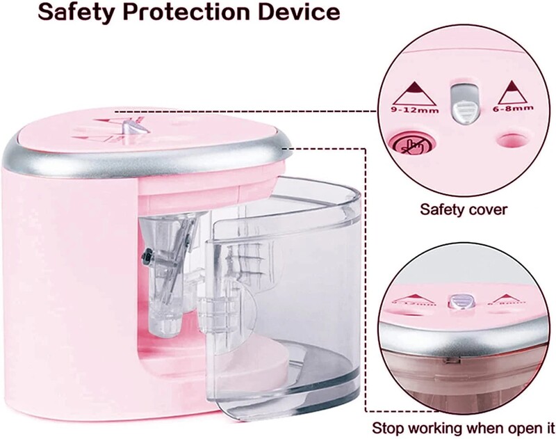 Tenwin uus kahe auguga elektriline automaatne pliiatsiteritaja lüliti pliiatsiteritaja kodukontori koolitarbed kirjatarbed kunst