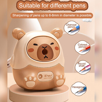 Ακονιστήρι Creative Capybara Kawaii Stationery Σχολικά προμήθειες Γραφείου Κορεατικά Χαρτικά 80*80*100mm