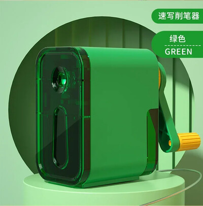 Siseneb automaatselt pliiatsiteritaja lauaarvuti pöörlev kleepumisvastane plii käsitsi väntatav mehaaniline tööriist koolitarbed