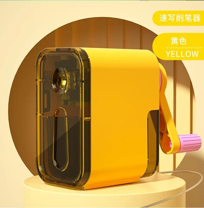 Siseneb automaatselt pliiatsiteritaja lauaarvuti pöörlev kleepumisvastane plii käsitsi väntatav mehaaniline tööriist koolitarbed