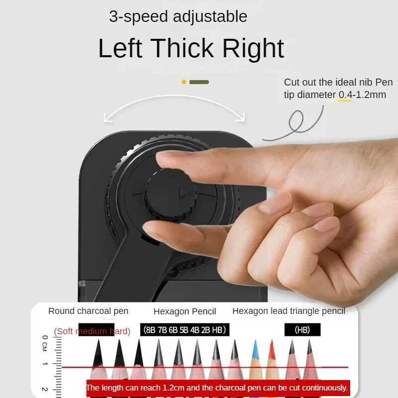 Siseneb automaatselt pliiatsiteritaja lauaarvuti pöörlev kleepumisvastane plii käsitsi väntatav mehaaniline tööriist koolitarbed