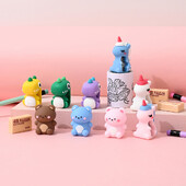 2/3 buc. Ascuțitor de creion cu unicorn drăguț, dinozaur, radieră gratuită Kawaii, urs iepure, tăietor de creion, instrumente de scris, rechizite școlare