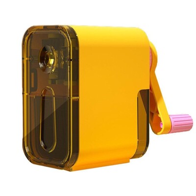 Ascuțitorul rotativ de creion de birou introduce automat rechizitele școlare cu plumb Instrument mecanic cu manivelă Premiul pentru studenți