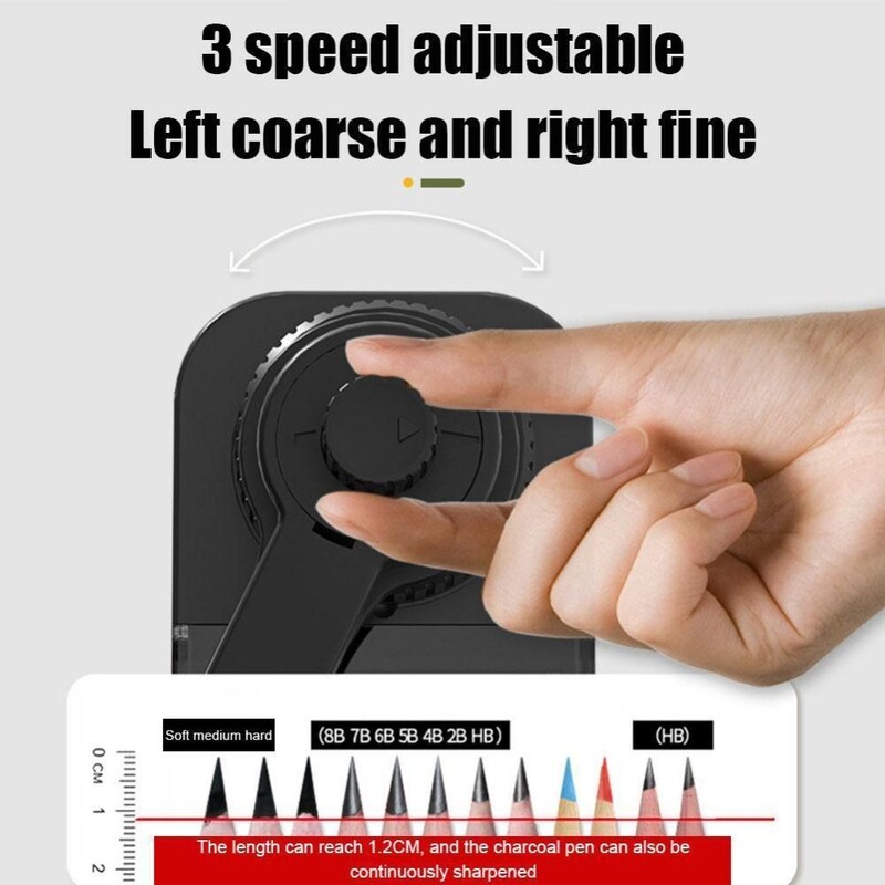 Ascuțitorul rotativ de creion de birou introduce automat rechizitele școlare cu plumb Instrument mecanic cu manivelă Premiul pentru studenți
