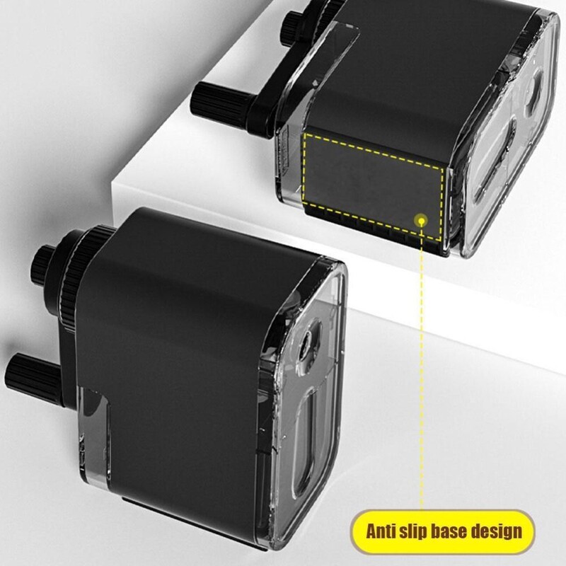 Ascuțitorul rotativ de creion de birou introduce automat rechizitele școlare cu plumb Instrument mecanic cu manivelă Premiul pentru studenți