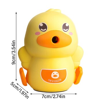 Cartoon Duck Hand Cranked Pencil Sharpener Anti-Sticking Lead μολύβι ακονίζοντας εργαλείο μπαίνει αυτόματα σε μολύβδινο επιστολόχαρτο Ωραίο δώρο