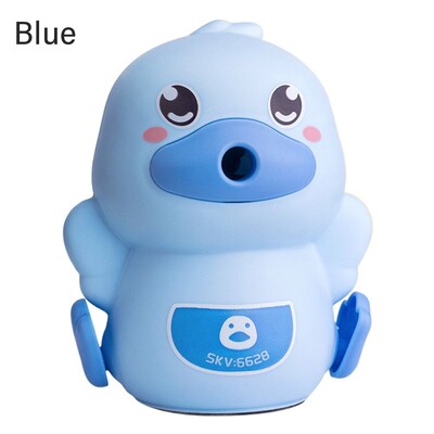 Карикатура на патица Ръчна острилка с колянова писалка Незалепваща олово Инструмент за заточване на моливи Автоматично влиза в оловните канцеларски материали Хубав подарък