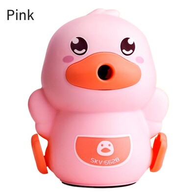 Карикатура на патица Ръчна острилка с колянова писалка Незалепваща олово Инструмент за заточване на моливи Автоматично влиза в оловните канцеларски материали Хубав подарък