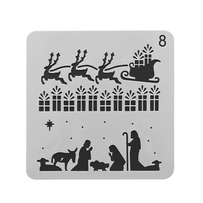 Snježna pahuljica Šuplje šablone za slojeve za zidne slike Album za albume s markicama Ukrasni predložak kartice za utiskivanje Uradi sam