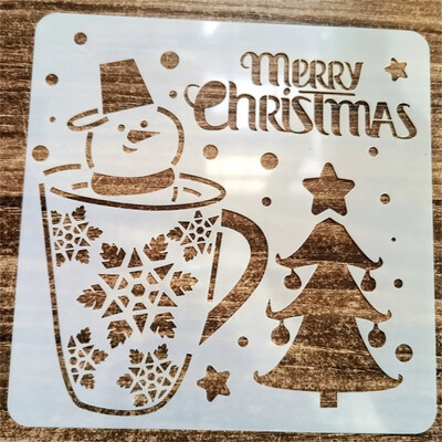 Snježna pahuljica Šuplje šablone za slojeve za zidne slike Album za albume s markicama Ukrasni predložak kartice za utiskivanje Uradi sam