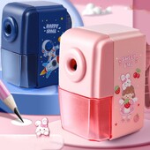 Käsivändaga armas dinosauruste/astronautide mehaaniline pliiatsiteritaja siseneb automaatselt plii multifilmi kirjatarvete kontorikooli