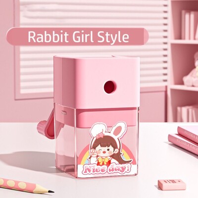 Käsivändaga armas dinosauruste/astronautide mehaaniline pliiatsiteritaja siseneb automaatselt plii multifilmi kirjatarvete kontorikooli