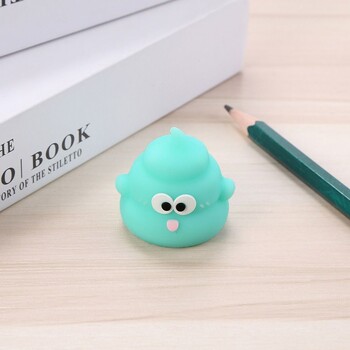 Εγχειρίδιο Creative Poo Shaped Pencil Sharpener Mini Cartoon Sharpener PVC Σχολικές προμήθειες Χαρτικά