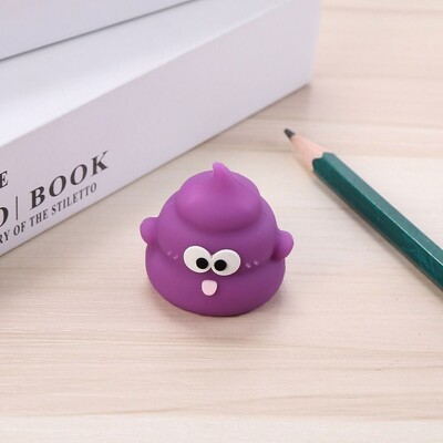 Kreativno šiljilo za olovke u obliku poo, ručno mini šiljilo sa crtanim filmovima, PVC školski pribor, pribor