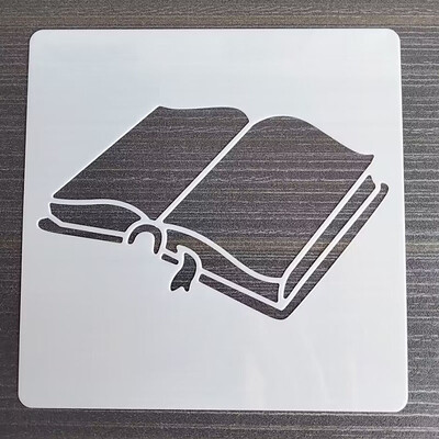 1 KOM 13*13 Cm Predložak lijepe sove DIY Šablone za slojeve Zidne slike Spomenar Bojanje Reljefni album Predložak ukrasne kartice