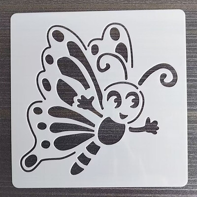 1 KOM 13*13 Cm Predložak lijepe sove DIY Šablone za slojeve Zidne slike Spomenar Bojanje Reljefni album Predložak ukrasne kartice