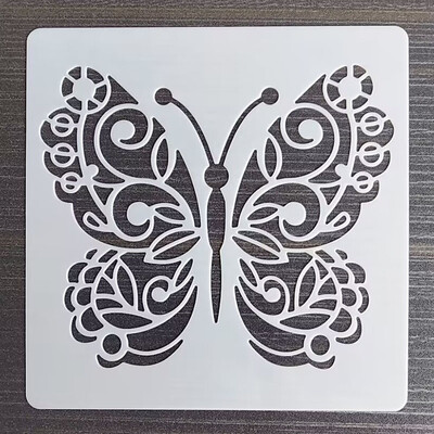 1 KOM 13*13 Cm Predložak lijepe sove DIY Šablone za slojeve Zidne slike Spomenar Bojanje Reljefni album Predložak ukrasne kartice