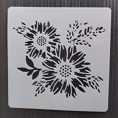 1 KOM 13*13 Cm Predložak lijepe sove DIY Šablone za slojeve Zidne slike Spomenar Bojanje Reljefni album Predložak ukrasne kartice