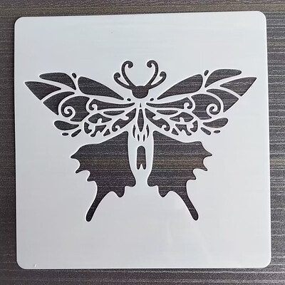 1 KOM 13*13 Cm Predložak lijepe sove DIY Šablone za slojeve Zidne slike Spomenar Bojanje Reljefni album Predložak ukrasne kartice