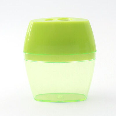 Šiljilo velikog kapaciteta s dvije rupe i spremnikom za strugotine, izdržljivo i jednostavno za korištenje, savršeno šiljilo za studente